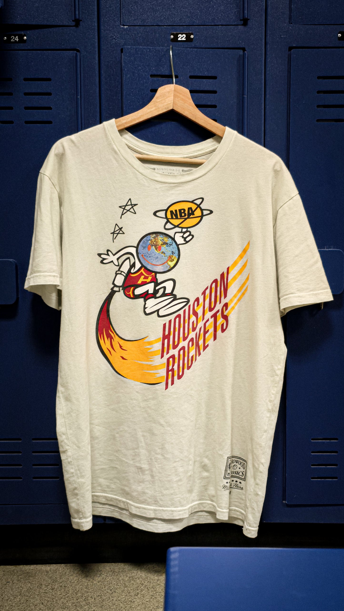 Travis Scott x BR X Mitchell & Ness rockets tee